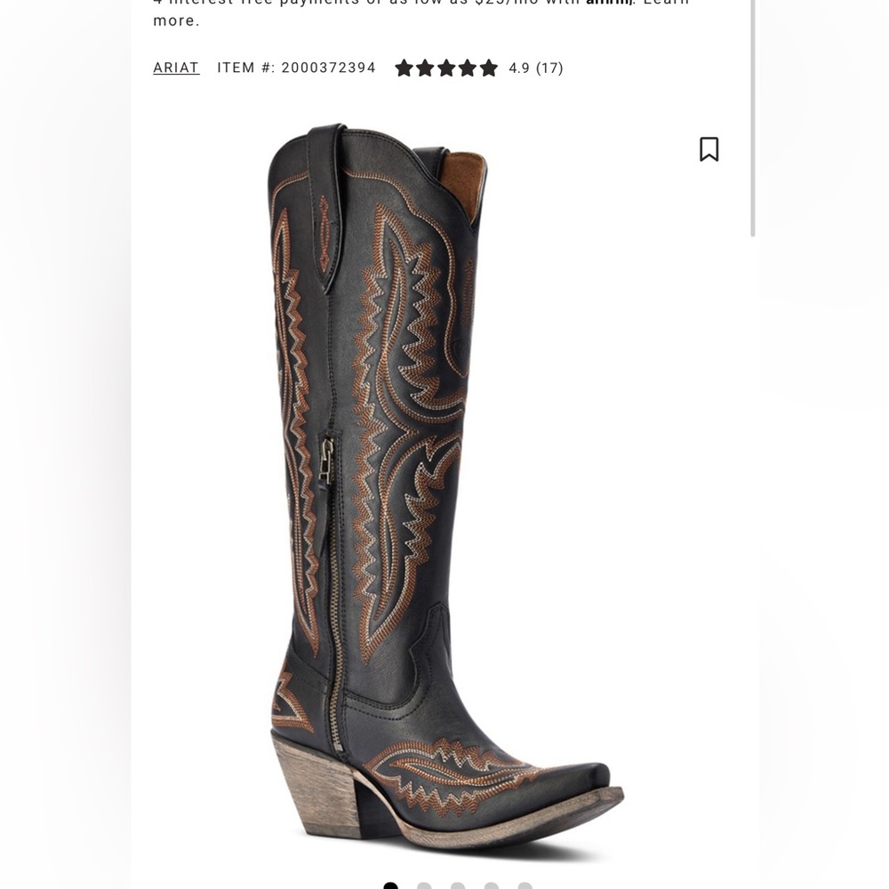 ARIAT WOMEN'S CASANOVA WESTERN FASHION BOOTS - SNIP TOE